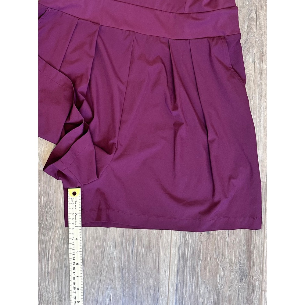 Halara Breezeful XL Burgundy V Neck Romper Activewear Sporty Resort Chic - Picture 6 of 9